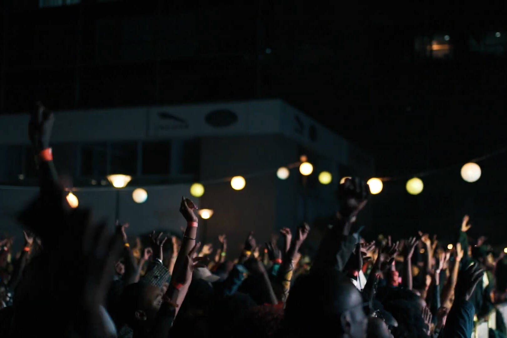 A crowd photo taken at a music event in Nairobi, Kenya