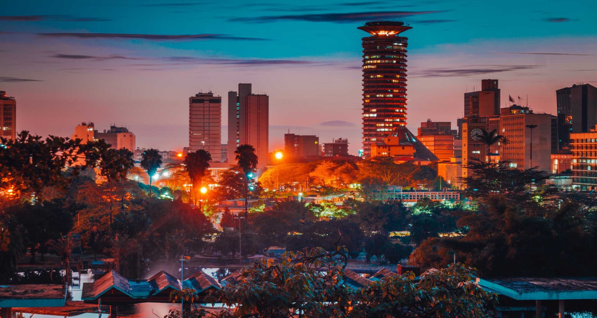 View of Nairobi City from Uhuru park