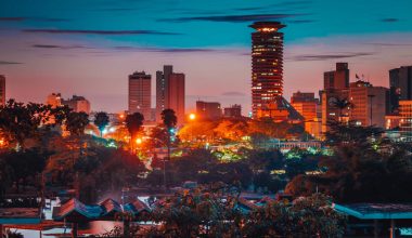 View of Nairobi City from Uhuru park