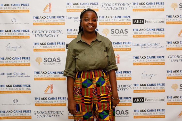 Award winning Writer Idza Luhumyo at the award ceremony, Mon 18 July 2022, Victoria & Albert Museum. Credit: Dwaine Field-Pellew.