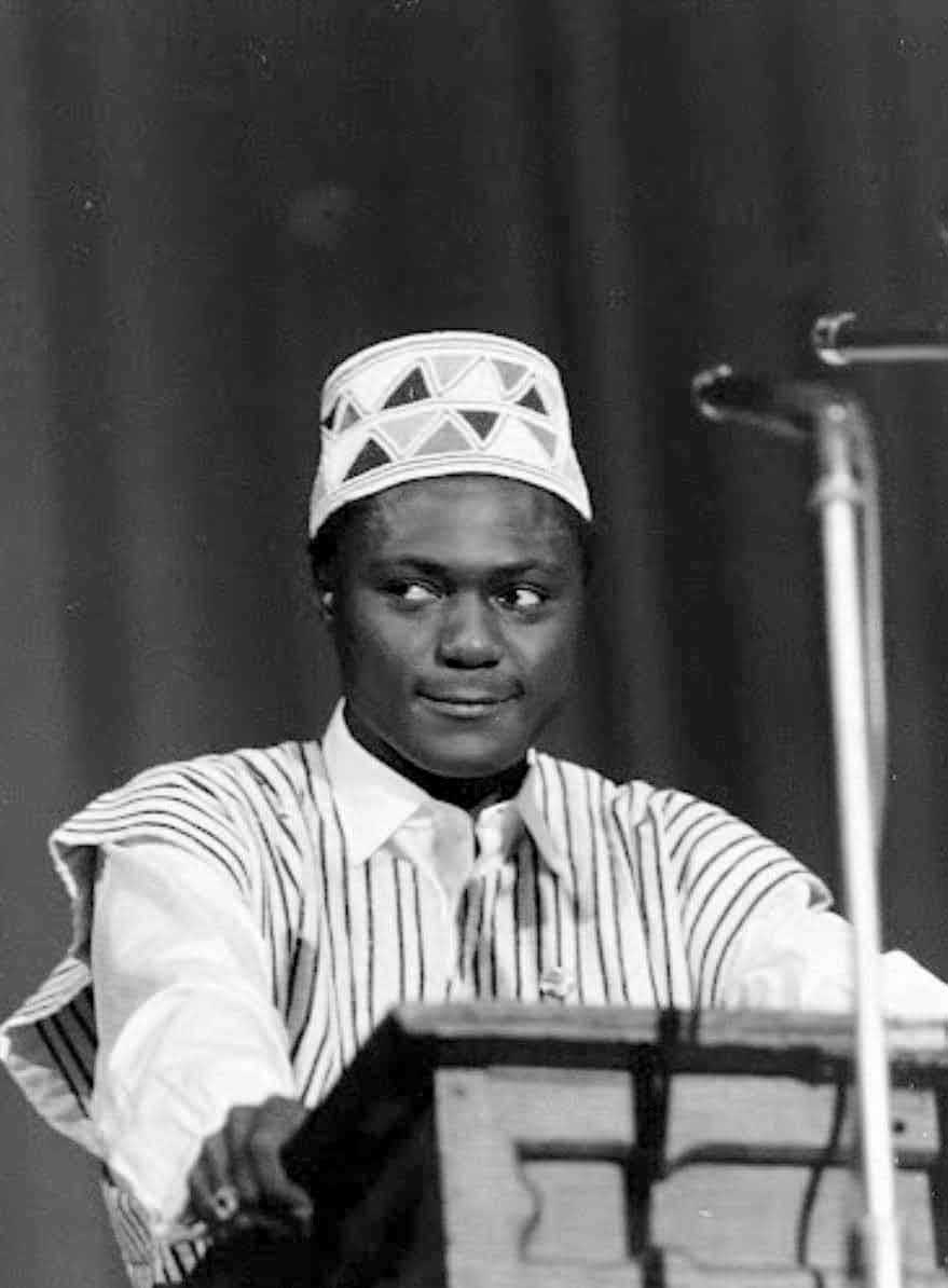 A picture of Kenyan trade unionist, educator and politician Tom Mboya who was assassinated in 1969