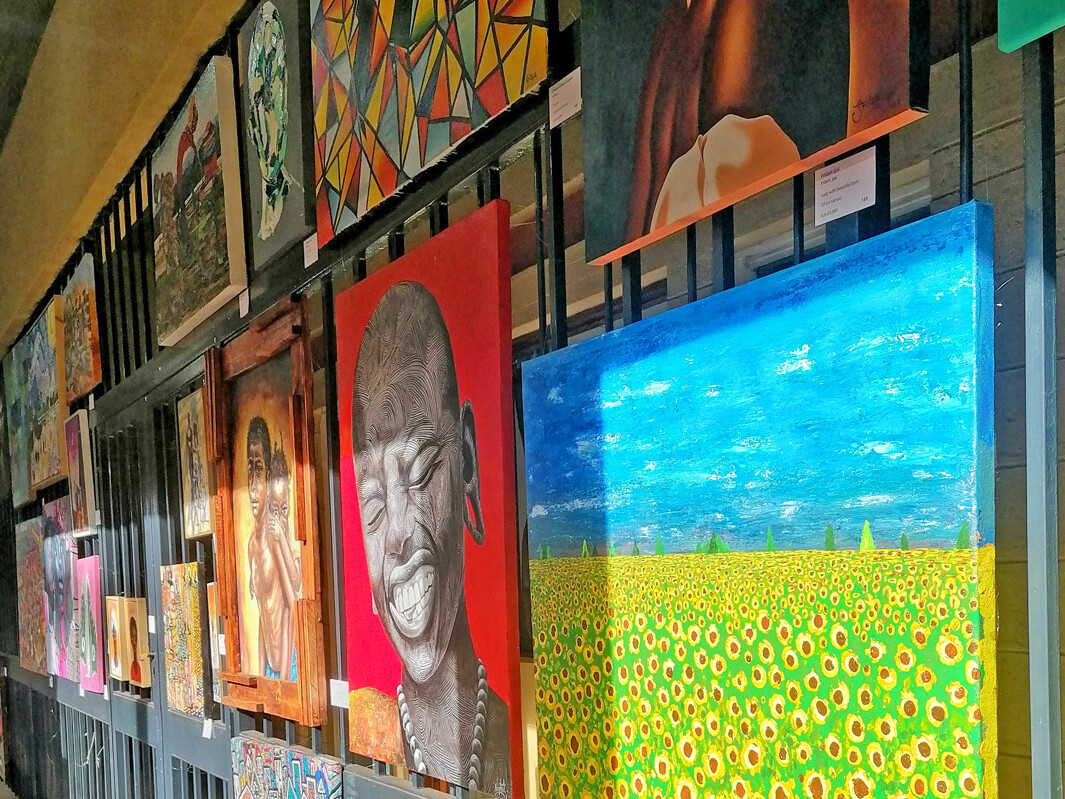 An exhibition of various artists' work at the Affordable Art Show | Image: WAKILISHA