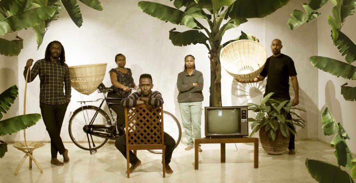 Members of the Kenyan collective cave_bureau. From left, Mtamu Kililo, Stella Mutegi, Kevin Mwangi, Priscillah Msafari, Kabage Karanja. | Image: cave_bureau