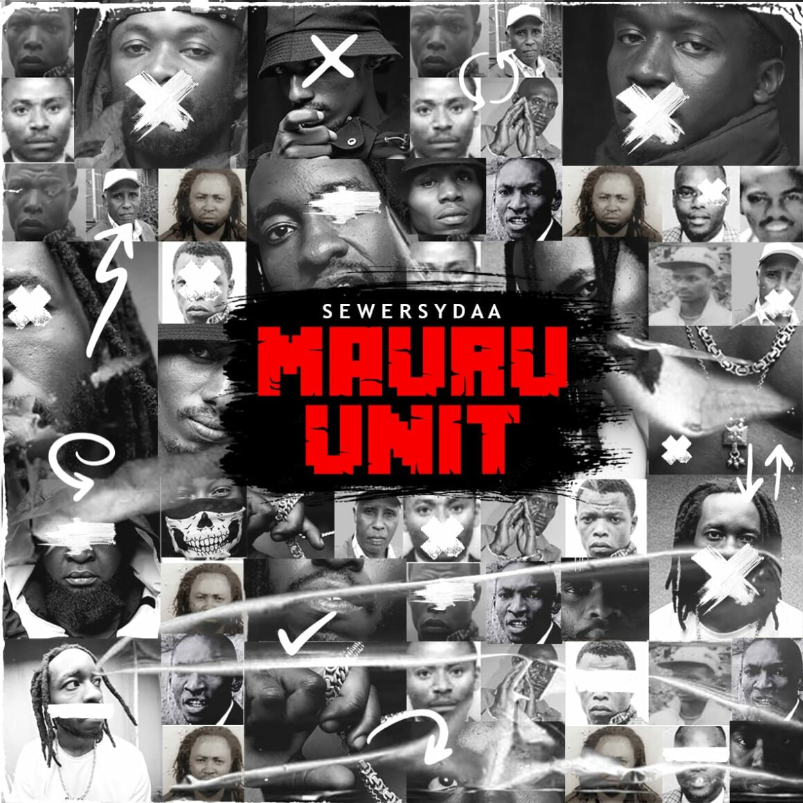 Album cover for the 2023 album 'Mauru Unit' by SewerSydaa.