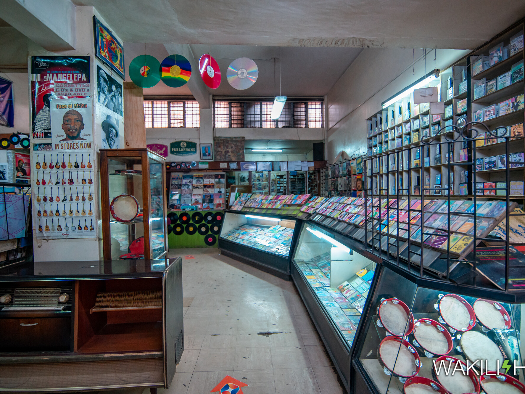 Located in downtown Nairobi, Ronald Ngala Street, where the hustle and bustle of the shamba la mawe grind is thickest, is an unlikely cultural oasis by the name Melodica Music Stores. Melodica’s specialty is vinyl records. | Image: Maingi Kabera