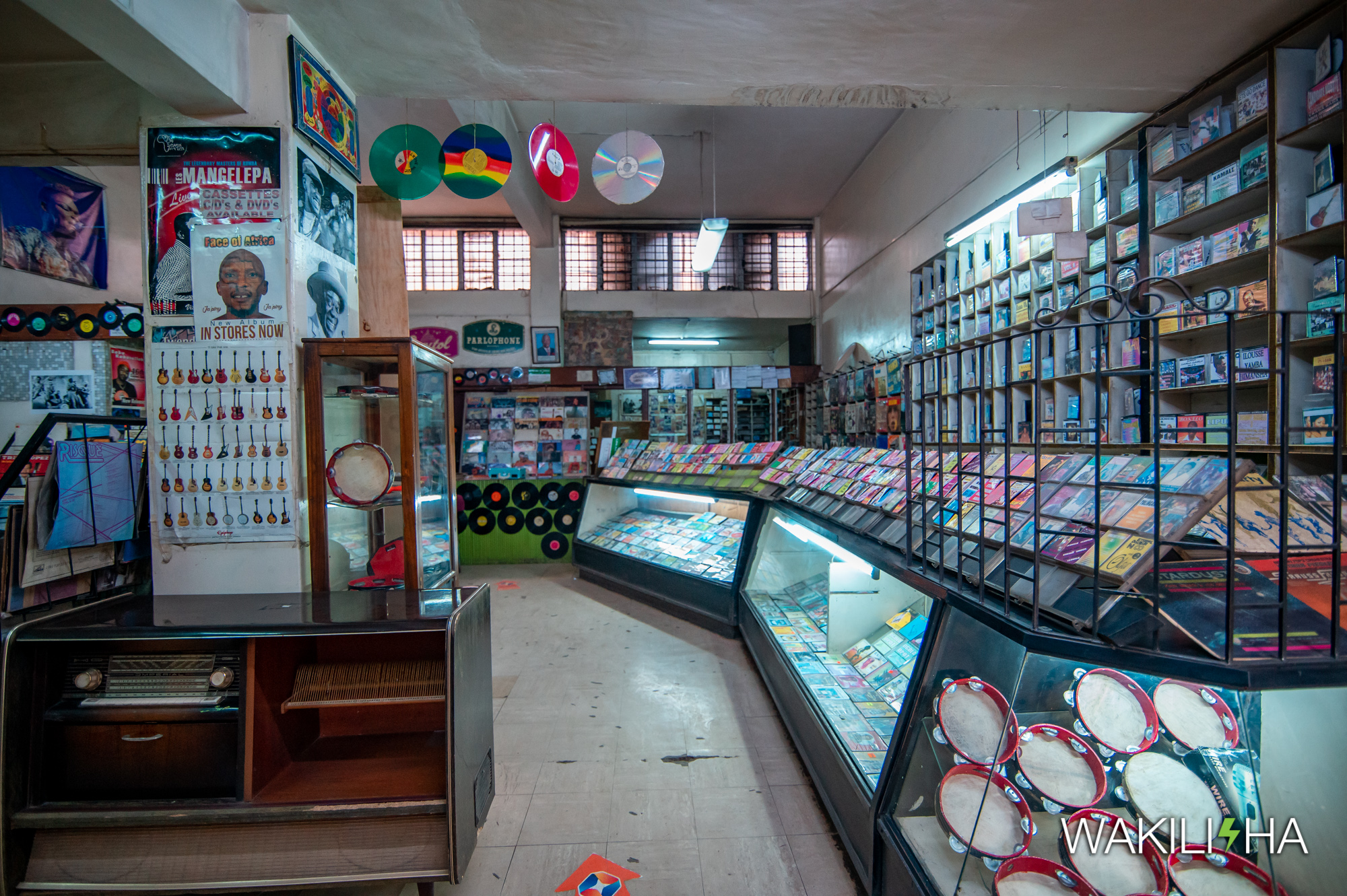 Located in downtown Nairobi, Ronald Ngala Street, where the hustle and bustle of the shamba la mawe grind is thickest, is an unlikely cultural oasis by the name Melodica Music Stores. Melodica’s specialty is vinyl records. | Image: Maingi Kabera